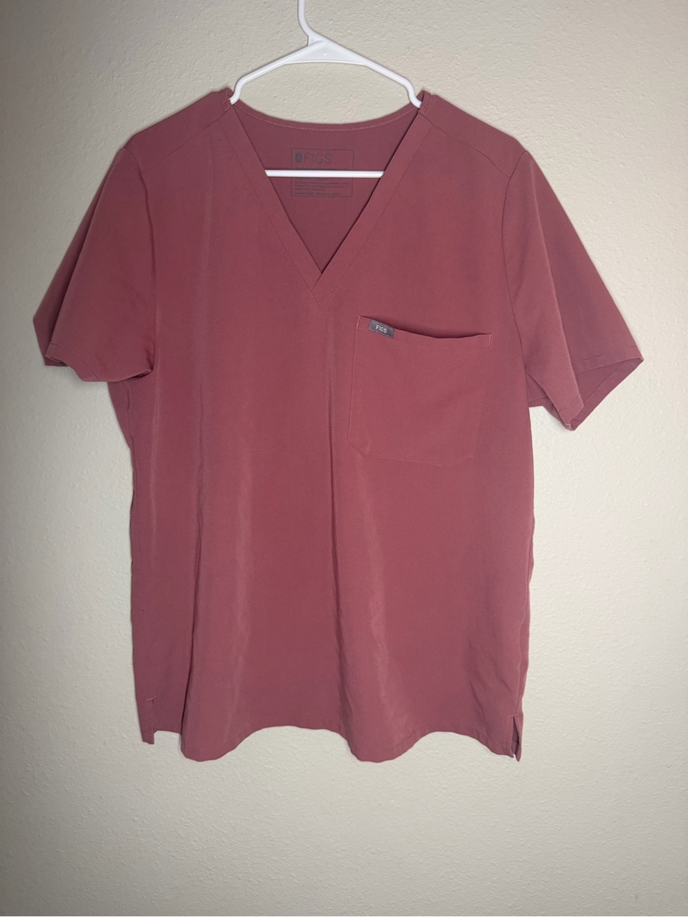 FIGS Mauve Catarina One Pocket Scrub Top Size XL